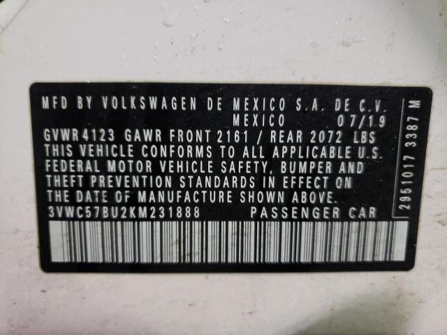 Photo 9 VIN: 3VWC57BU2KM231888 - VOLKSWAGEN JETTA S 