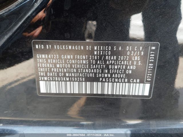 Photo 8 VIN: 3VWC57BU3KM159258 - VOLKSWAGEN JETTA 