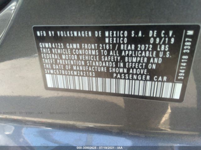 Photo 8 VIN: 3VWC57BU3KM262163 - VOLKSWAGEN JETTA 