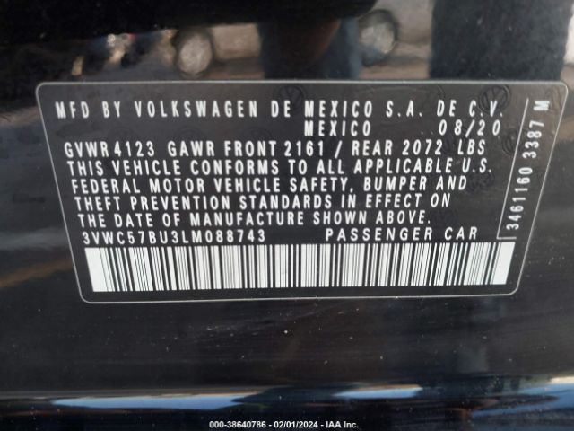 Photo 8 VIN: 3VWC57BU3LM088743 - VOLKSWAGEN JETTA 