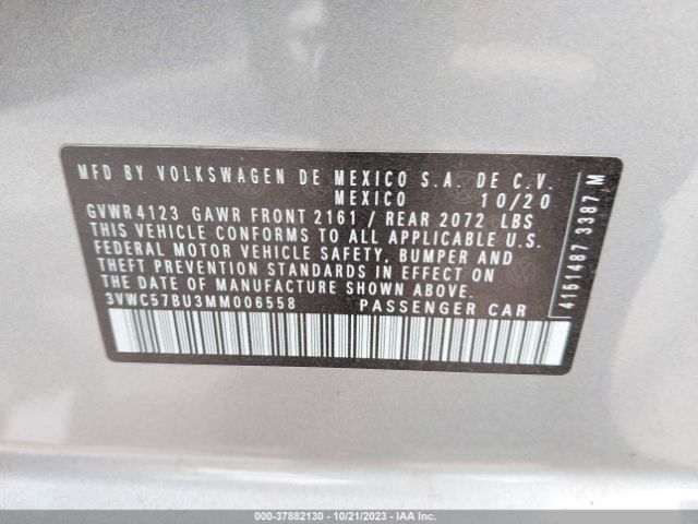 Photo 8 VIN: 3VWC57BU3MM006558 - VOLKSWAGEN JETTA 