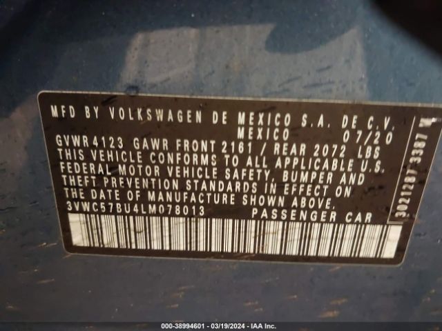 Photo 8 VIN: 3VWC57BU4LM078013 - VOLKSWAGEN JETTA 