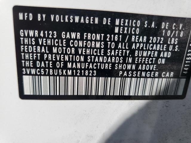 Photo 12 VIN: 3VWC57BU5KM121823 - VOLKSWAGEN JETTA S 