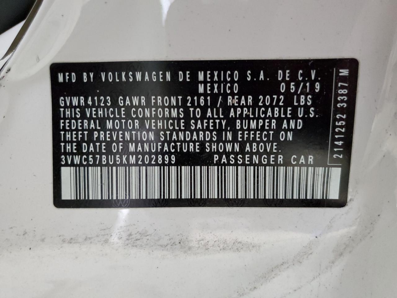 Photo 11 VIN: 3VWC57BU5KM202899 - VOLKSWAGEN JETTA 