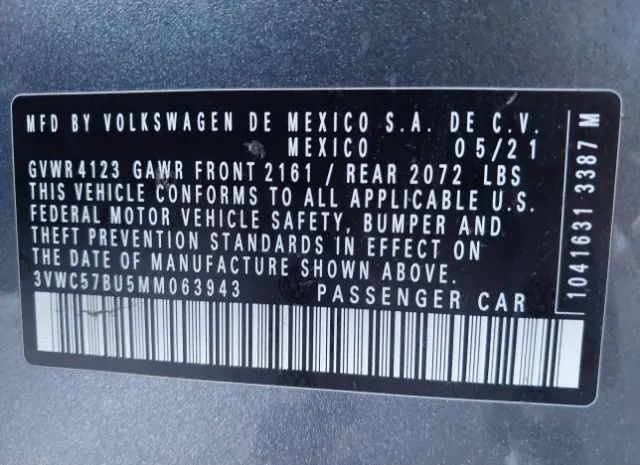 Photo 8 VIN: 3VWC57BU5MM063943 - VOLKSWAGEN JETTA 