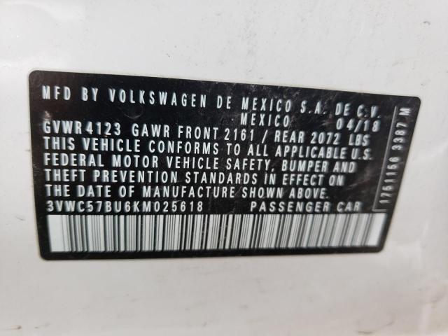 Photo 11 VIN: 3VWC57BU6KM025618 - VOLKSWAGEN JETTA S 