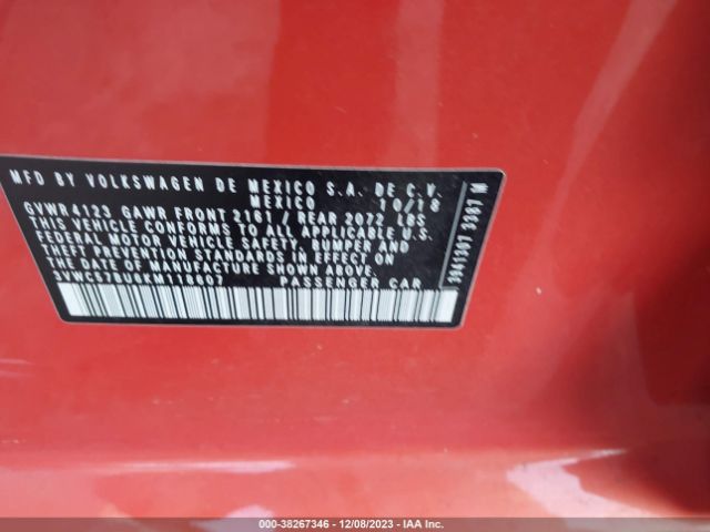 Photo 8 VIN: 3VWC57BU6KM118607 - VOLKSWAGEN JETTA 