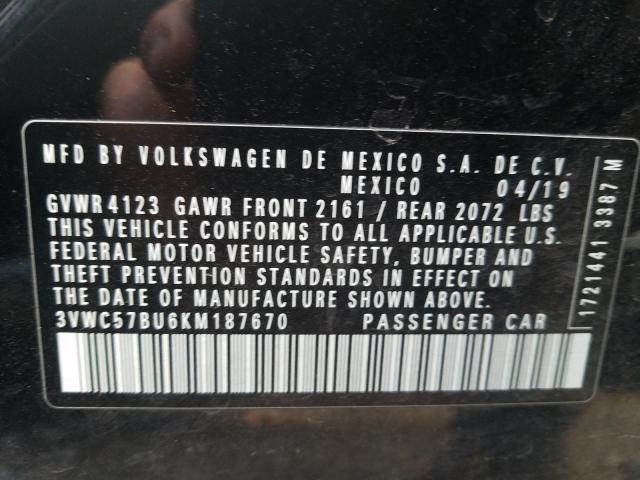 Photo 9 VIN: 3VWC57BU6KM187670 - VOLKSWAGEN JETTA S 