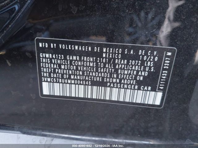 Photo 8 VIN: 3VWC57BU6MM004545 - VOLKSWAGEN JETTA 