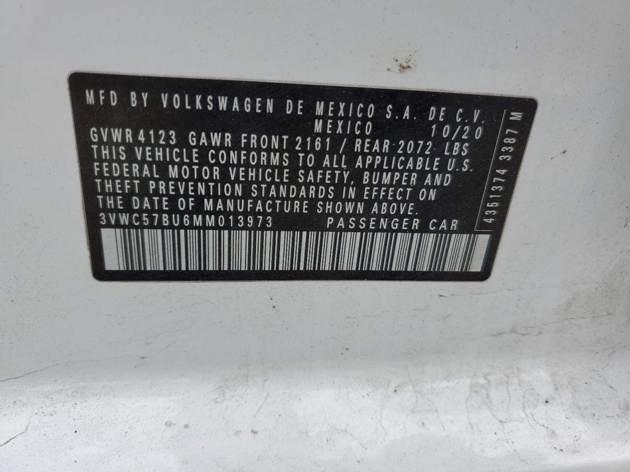 Photo 12 VIN: 3VWC57BU6MM013973 - VOLKSWAGEN JETTA 