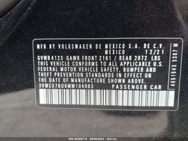 Photo 8 VIN: 3VWC57BU6MM104063 - VOLKSWAGEN JETTA 