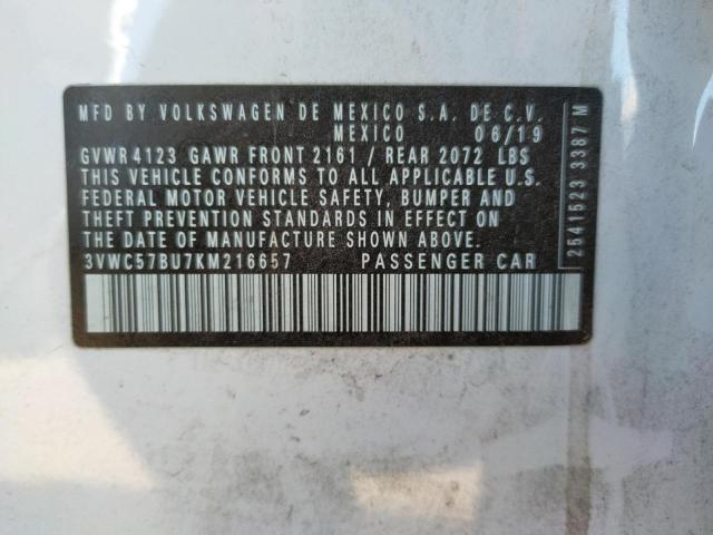 Photo 9 VIN: 3VWC57BU7KM216657 - VOLKSWAGEN JETTA S 