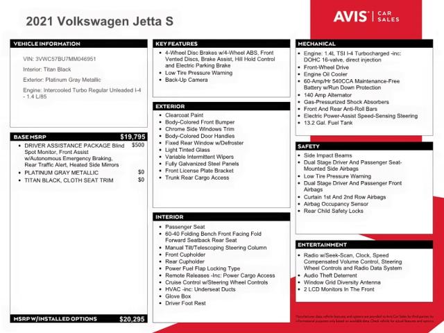 Photo 9 VIN: 3VWC57BU7MM046951 - VOLKSWAGEN JETTA S 