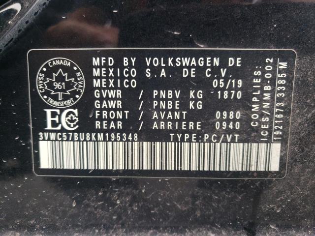 Photo 11 VIN: 3VWC57BU8KM195348 - VOLKSWAGEN JETTA S 