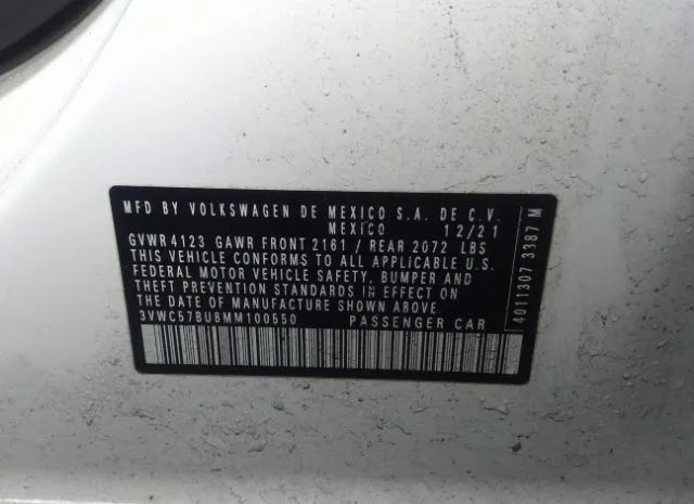 Photo 8 VIN: 3VWC57BU8MM100550 - VOLKSWAGEN JETTA 