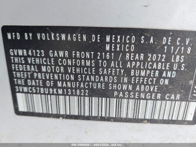 Photo 8 VIN: 3VWC57BU9KM131822 - VOLKSWAGEN JETTA 