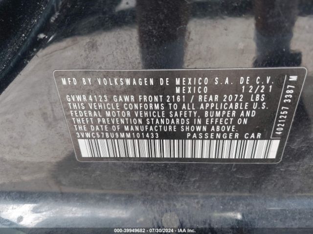 Photo 8 VIN: 3VWC57BU9MM101433 - VOLKSWAGEN JETTA 