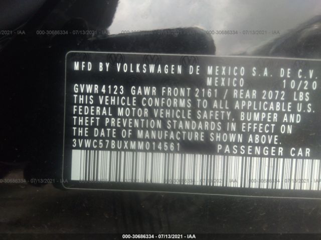 Photo 8 VIN: 3VWC57BUXMM014561 - VOLKSWAGEN JETTA 