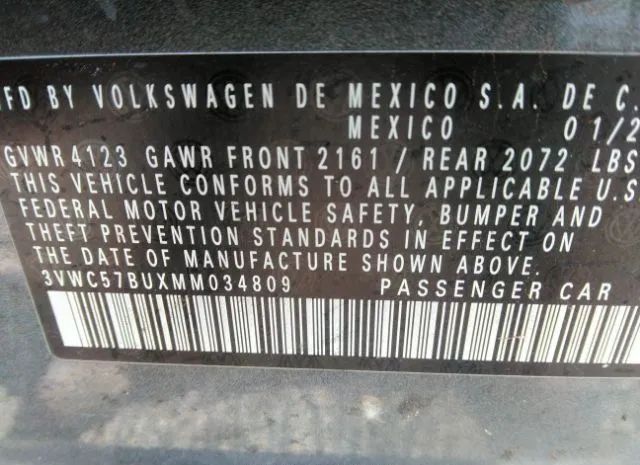 Photo 8 VIN: 3VWC57BUXMM034809 - VOLKSWAGEN JETTA 