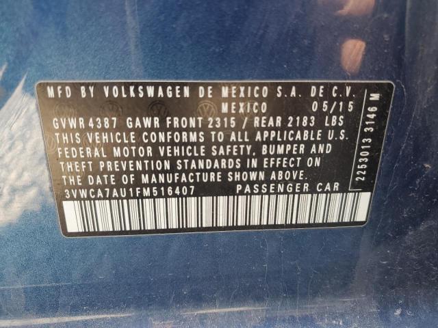 Photo 12 VIN: 3VWCA7AU1FM516407 - VOLKSWAGEN GOLF 