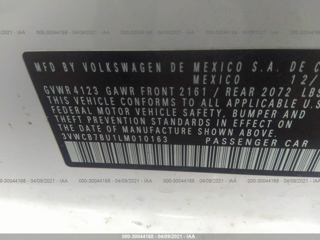 Photo 8 VIN: 3VWCB7BU1LM010163 - VOLKSWAGEN JETTA 