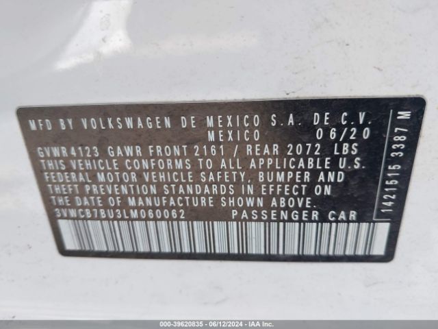 Photo 8 VIN: 3VWCB7BU3LM060062 - VOLKSWAGEN JETTA 