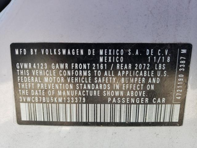 Photo 12 VIN: 3VWCB7BU5KM133379 - VOLKSWAGEN JETTA S 