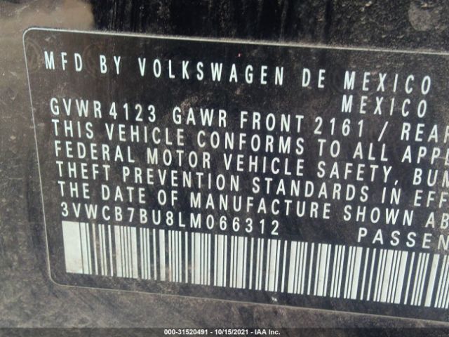 Photo 8 VIN: 3VWCB7BU8LM066312 - VOLKSWAGEN JETTA 