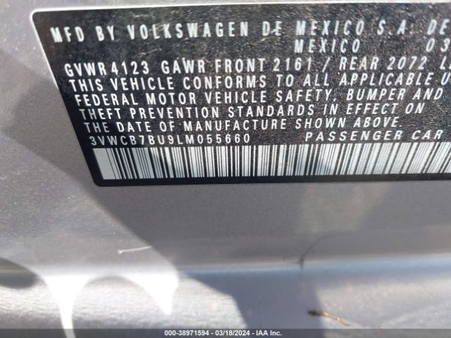 Photo 8 VIN: 3VWCB7BU9LM055660 - VOLKSWAGEN JETTA 