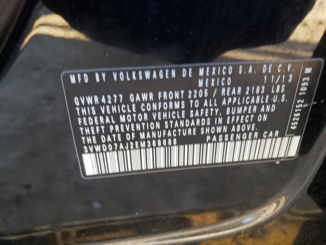 Photo 12 VIN: 3VWD07AJ2EM388688 - VOLKSWAGEN JETTA SE 