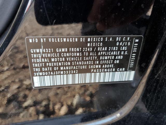 Photo 9 VIN: 3VWD07AJ3FM332342 - VOLKSWAGEN JETTA SE 