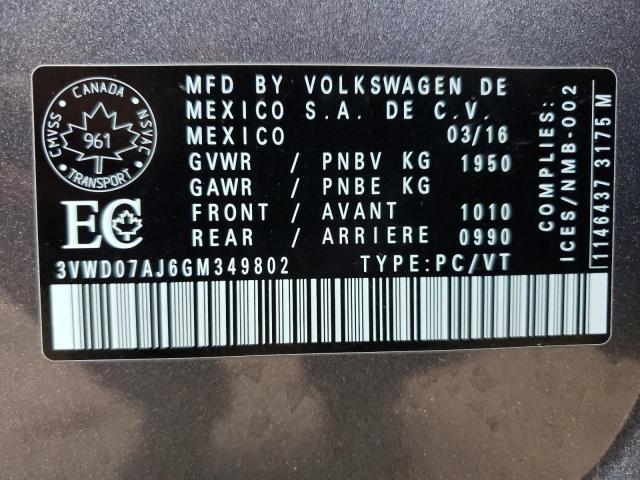 Photo 13 VIN: 3VWD07AJ6GM349802 - VOLKSWAGEN JETTA COMF 