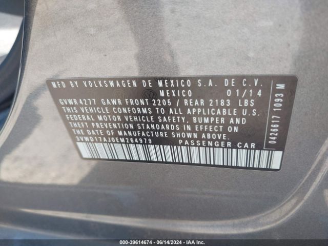 Photo 8 VIN: 3VWD17AJ0EM264979 - VOLKSWAGEN JETTA 