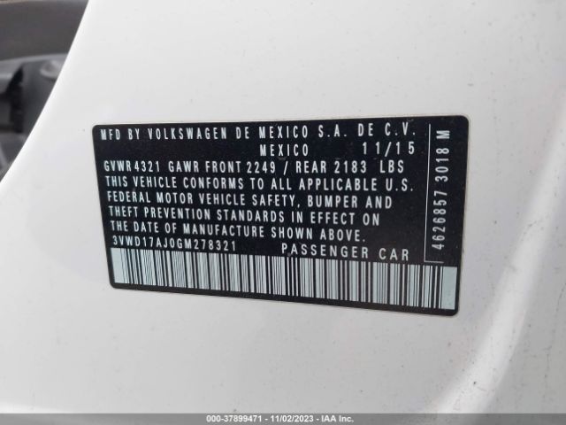 Photo 8 VIN: 3VWD17AJ0GM278321 - VOLKSWAGEN JETTA SEDAN 