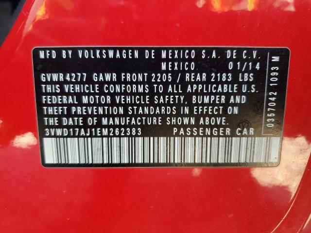 Photo 11 VIN: 3VWD17AJ1EM262383 - VOLKSWAGEN JETTA SE 