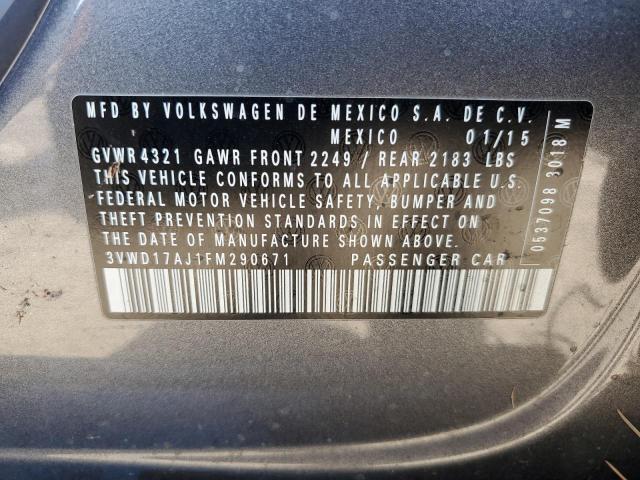 Photo 11 VIN: 3VWD17AJ1FM290671 - VOLKSWAGEN JETTA SE 