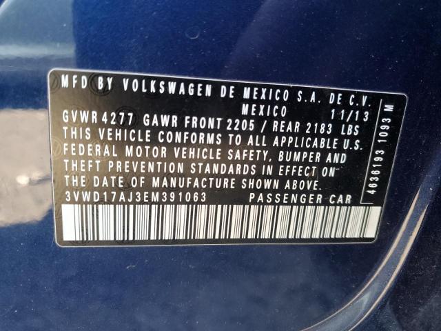 Photo 11 VIN: 3VWD17AJ3EM391063 - VOLKSWAGEN JETTA 