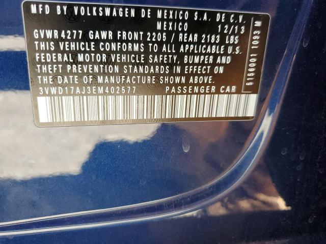 Photo 11 VIN: 3VWD17AJ3EM402577 - VOLKSWAGEN JETTA SE 