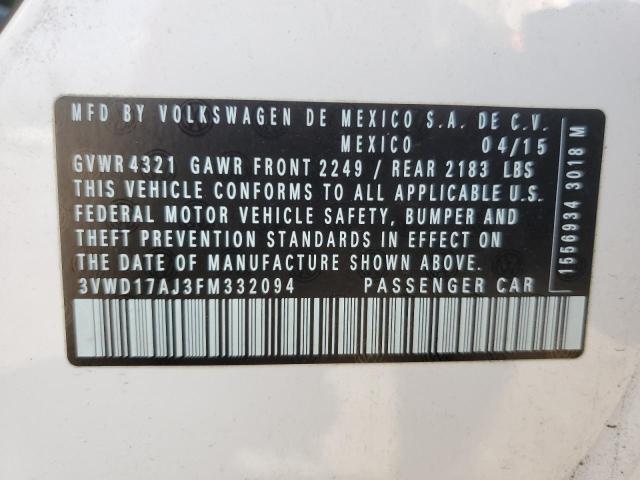 Photo 11 VIN: 3VWD17AJ3FM332094 - VOLKSWAGEN JETTA SE 