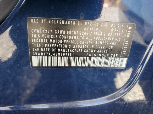 Photo 11 VIN: 3VWD17AJ4EM307381 - VOLKSWAGEN JETTA SE 