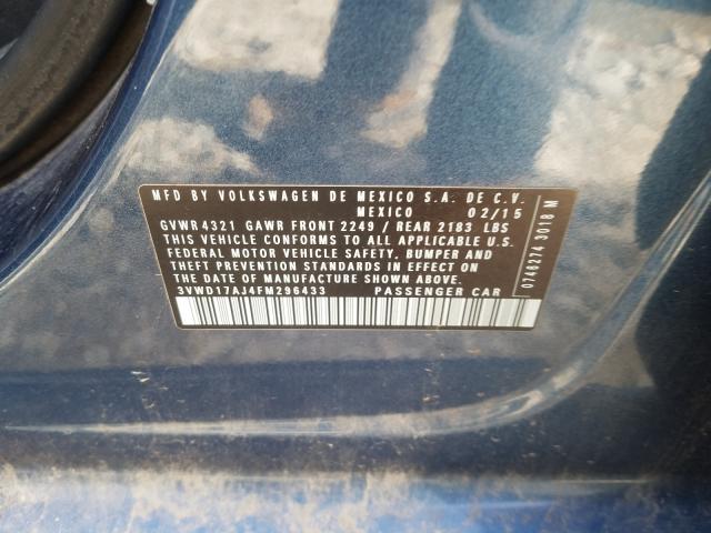 Photo 9 VIN: 3VWD17AJ4FM296433 - VOLKSWAGEN JETTA SE 