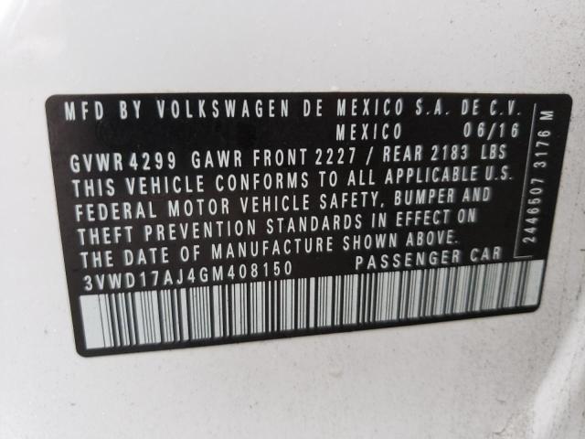 Photo 9 VIN: 3VWD17AJ4GM408150 - VOLKSWAGEN JETTA SPOR 