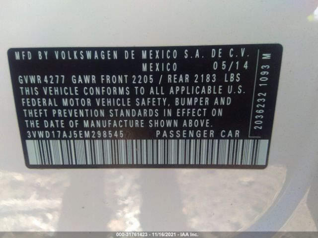 Photo 8 VIN: 3VWD17AJ5EM298545 - VOLKSWAGEN JETTA SEDAN 