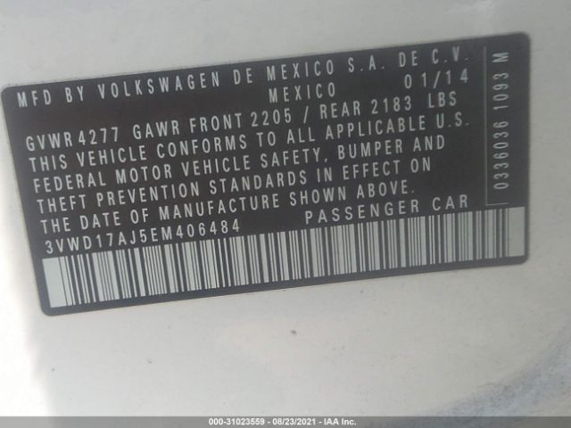 Photo 8 VIN: 3VWD17AJ5EM406484 - VOLKSWAGEN JETTA SEDAN 