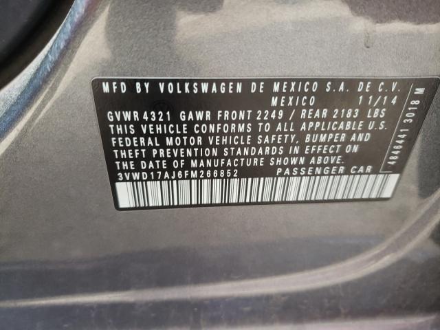 Photo 9 VIN: 3VWD17AJ6FM266852 - VOLKSWAGEN JETTA SE 