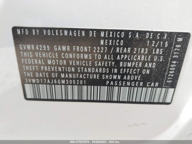 Photo 8 VIN: 3VWD17AJ6GM305201 - VOLKSWAGEN JETTA SEDAN 