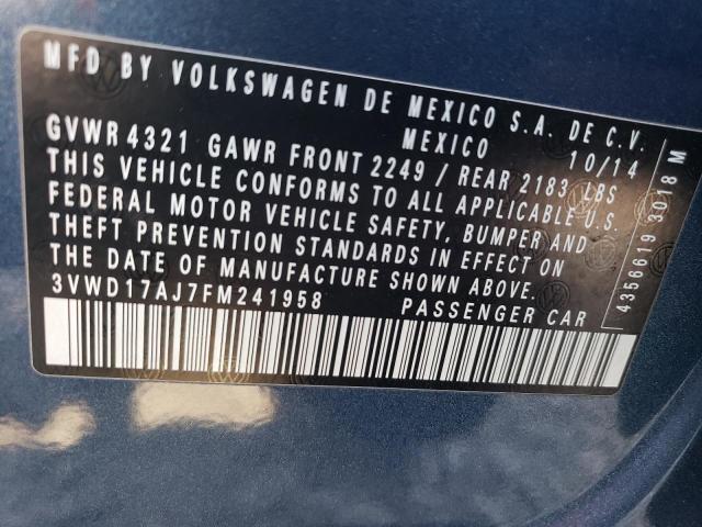 Photo 11 VIN: 3VWD17AJ7FM241958 - VOLKSWAGEN JETTA SE 