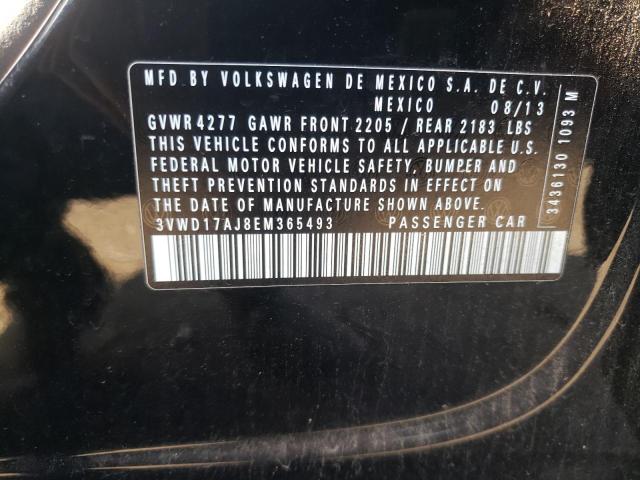 Photo 12 VIN: 3VWD17AJ8EM365493 - VOLKSWAGEN JETTA 