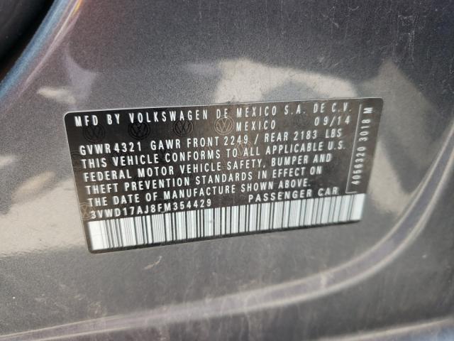 Photo 9 VIN: 3VWD17AJ8FM354429 - VOLKSWAGEN JETTA SE 