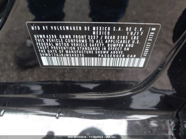 Photo 8 VIN: 3VWD17AJ8JM249270 - VOLKSWAGEN JETTA 